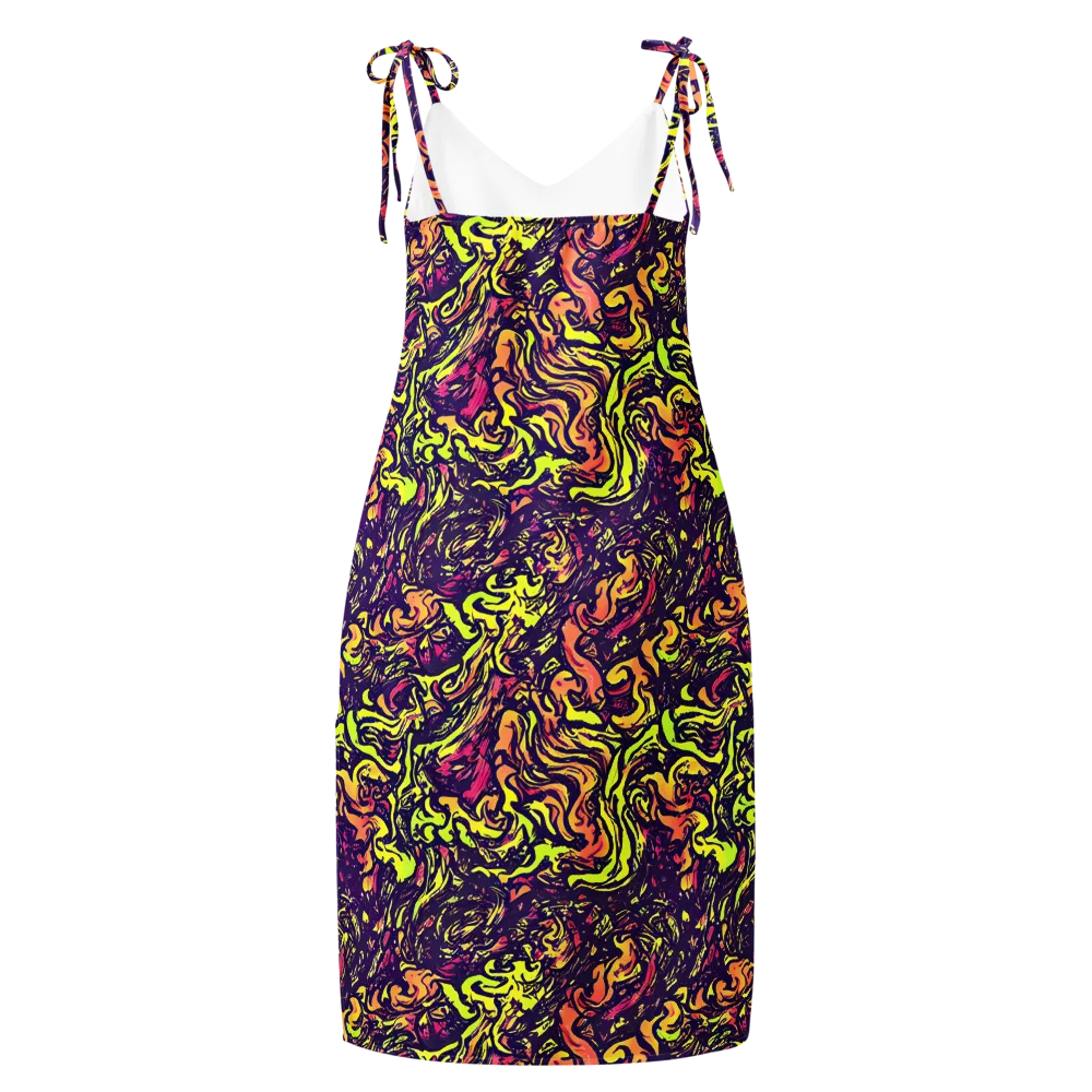 Kaleidoscope Riot on Slip Dress — Back