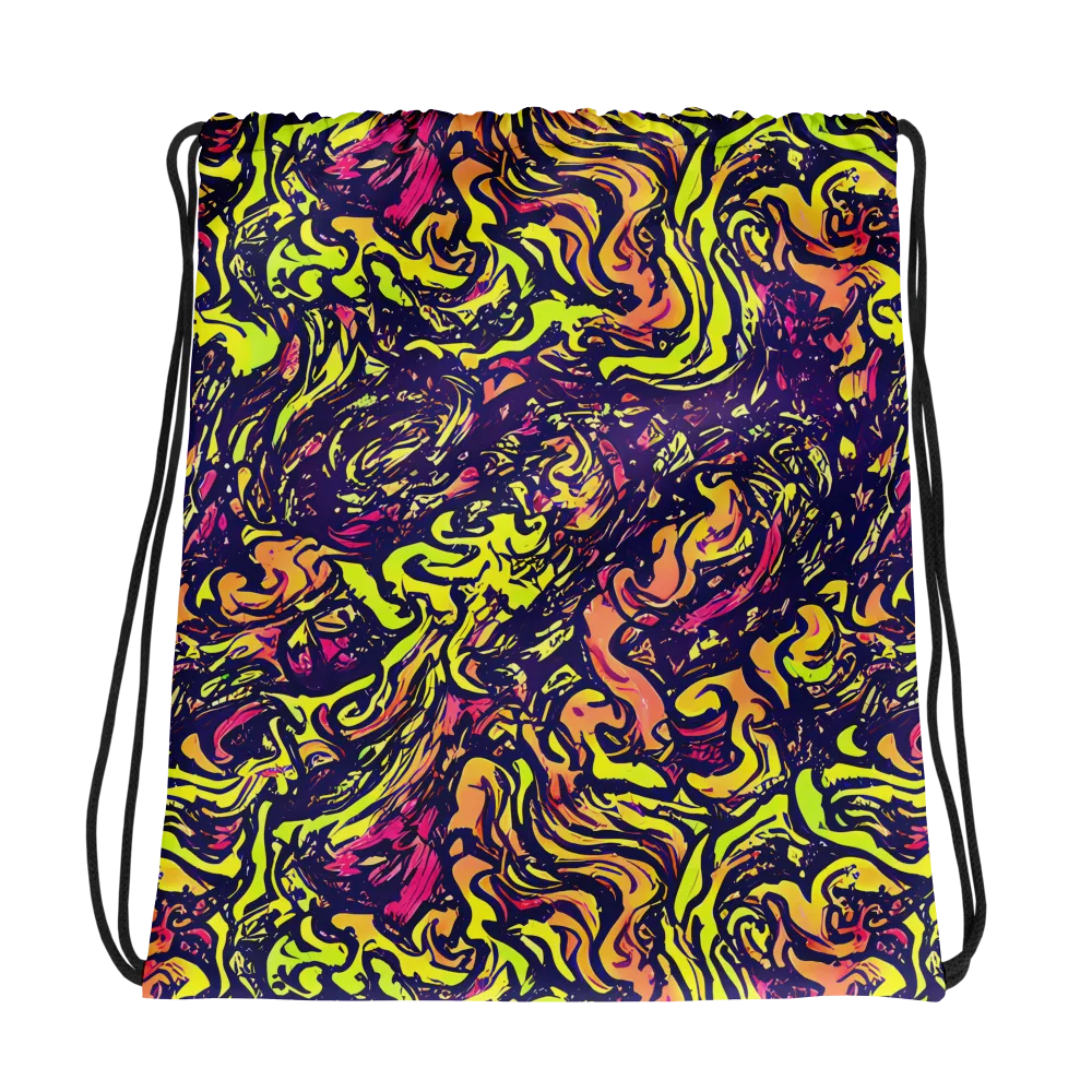 Kaleidoscope Riot on Drawstring Bag — Photo