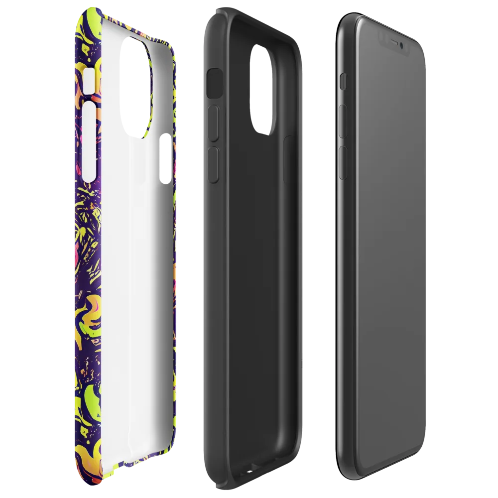Kaleidoscope Riot on Tough Case for iPhone® — Right