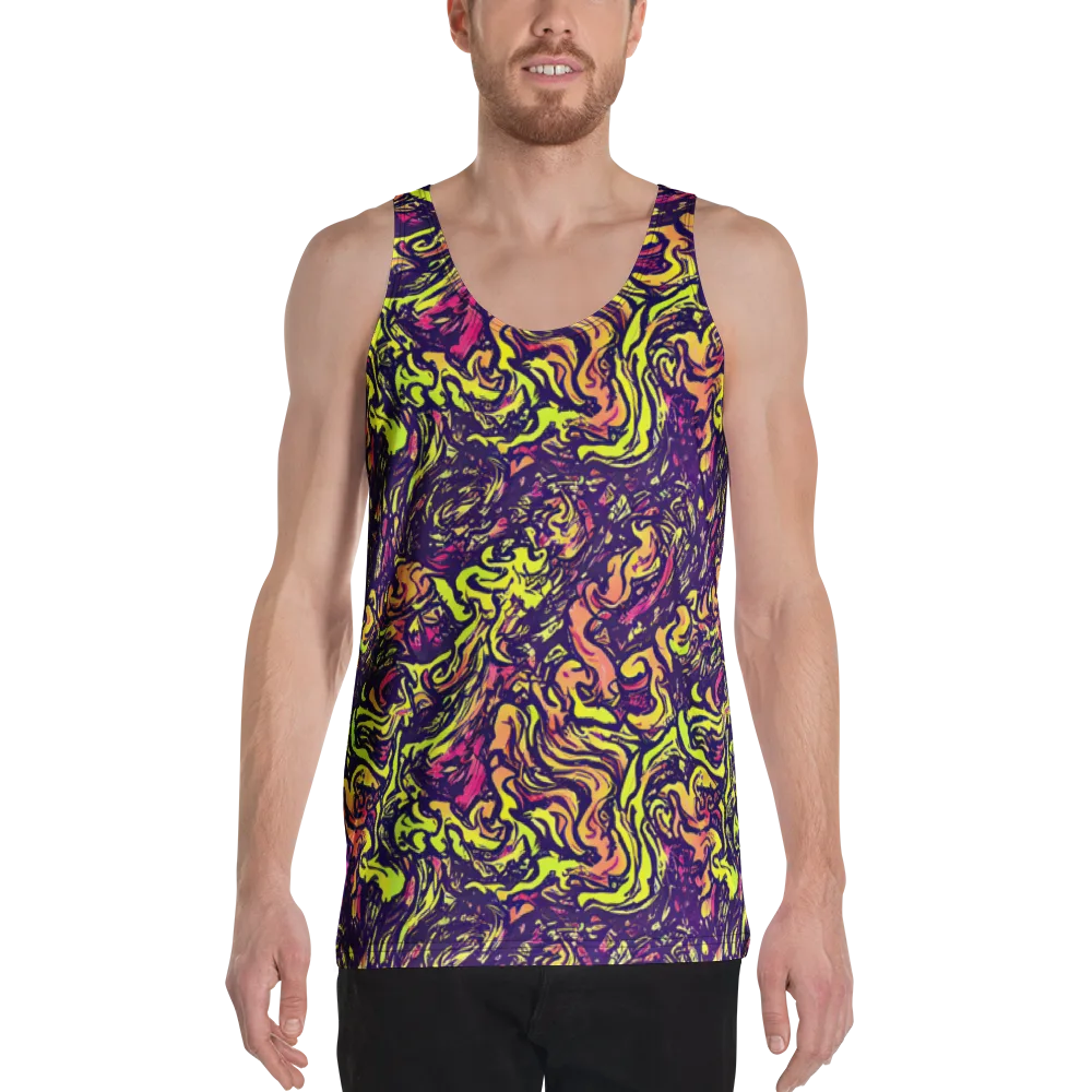 Kaleidoscope Riot on Men's Tank Top — Front