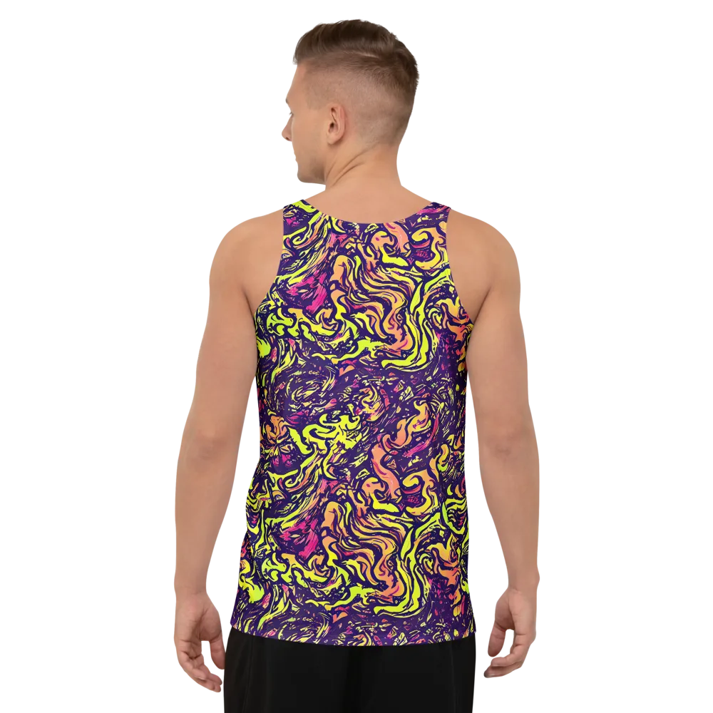 Kaleidoscope Riot on Men's Tank Top — Back