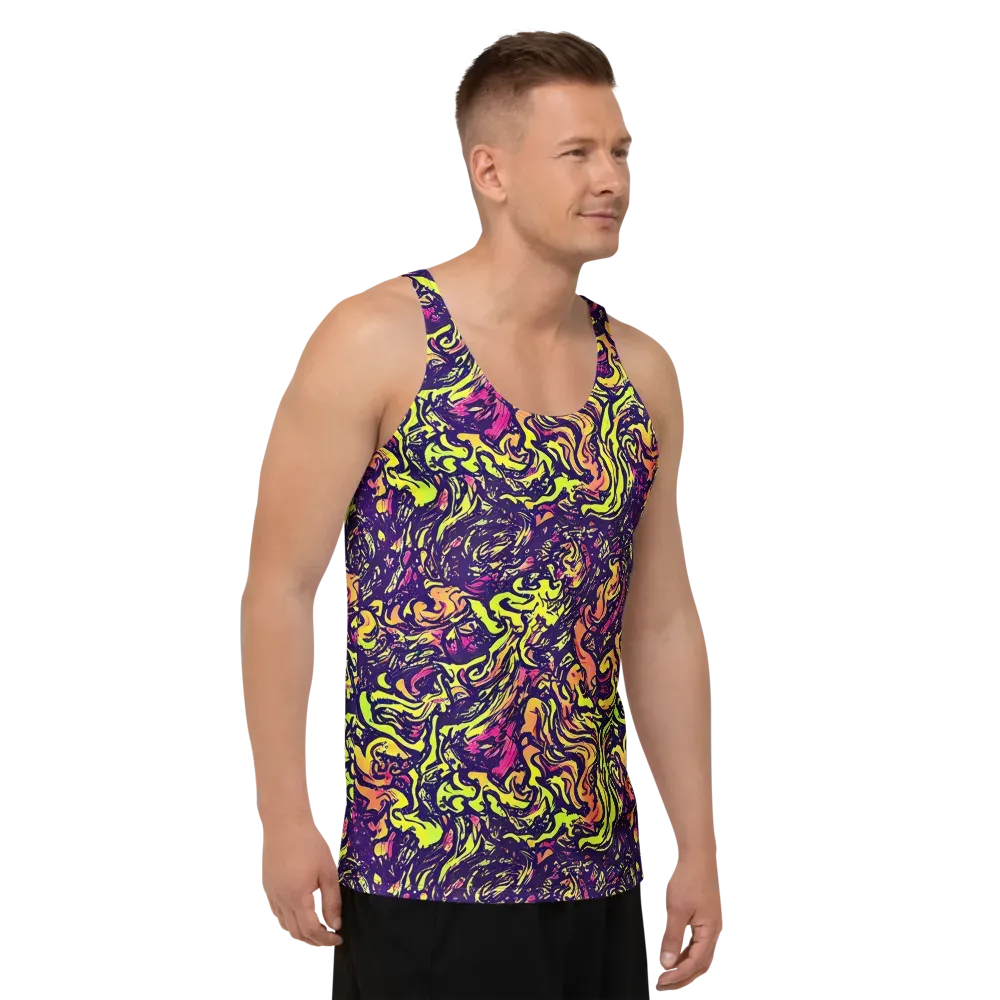 Kaleidoscope Riot on Men's Tank Top — Right Front