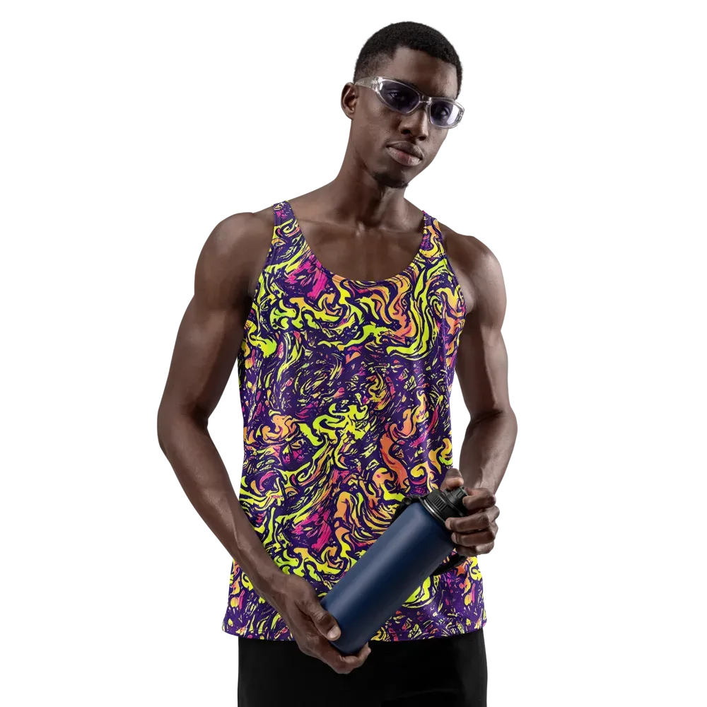 Kaleidoscope Riot on Men's Tank Top — Front