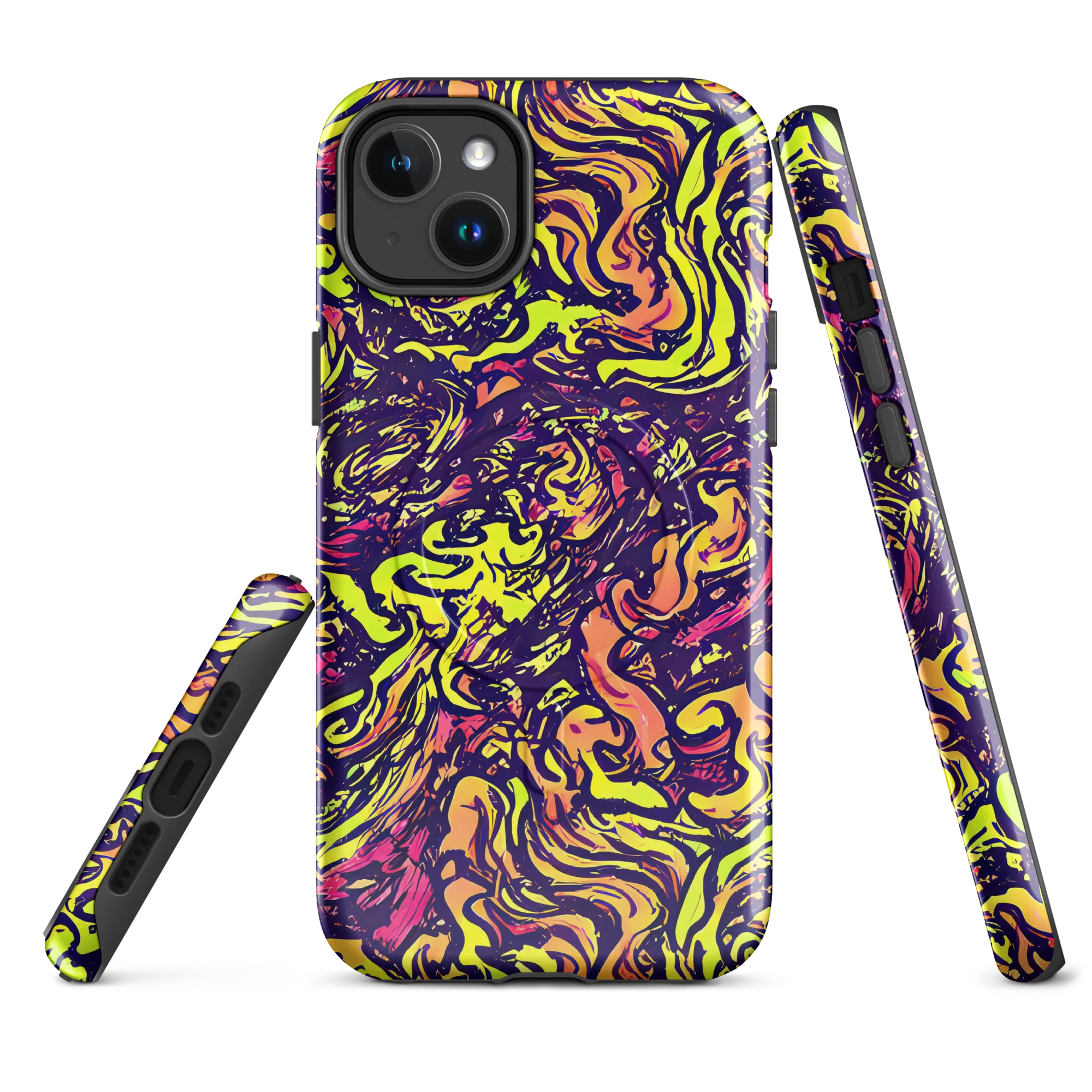 Kaleidoscope Riot on MagSafe Tough Case for iPhone® — Front