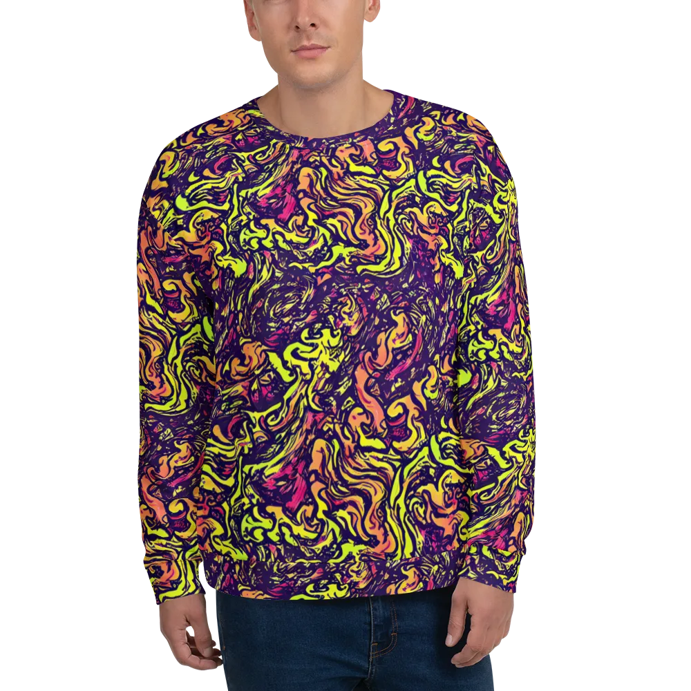 Kaleidoscope Riot on Sweatshirt — Front