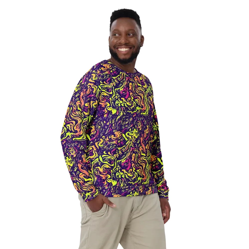 Kaleidoscope Riot on Sweatshirt — Front