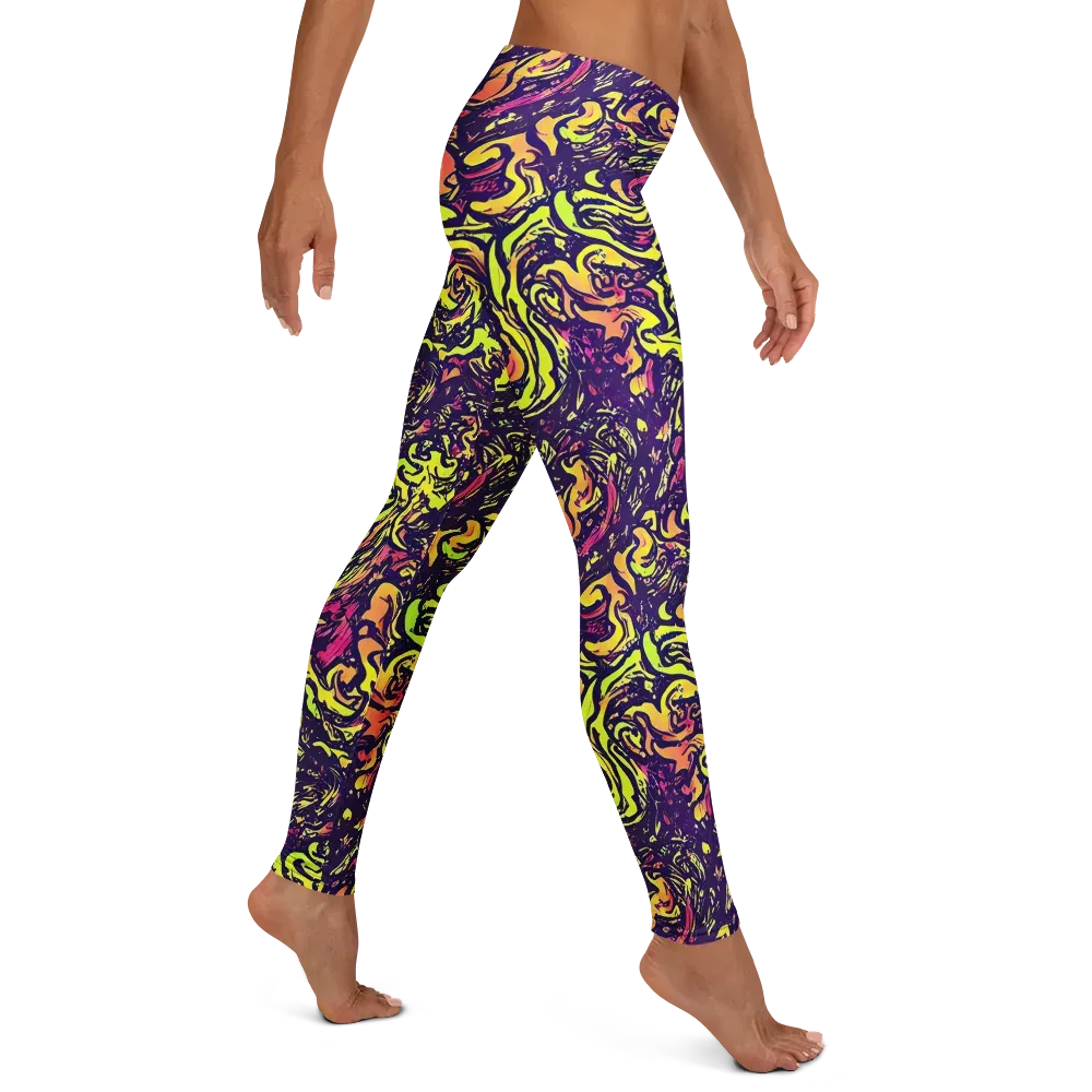 Kaleidoscope Riot on Leggings — Right