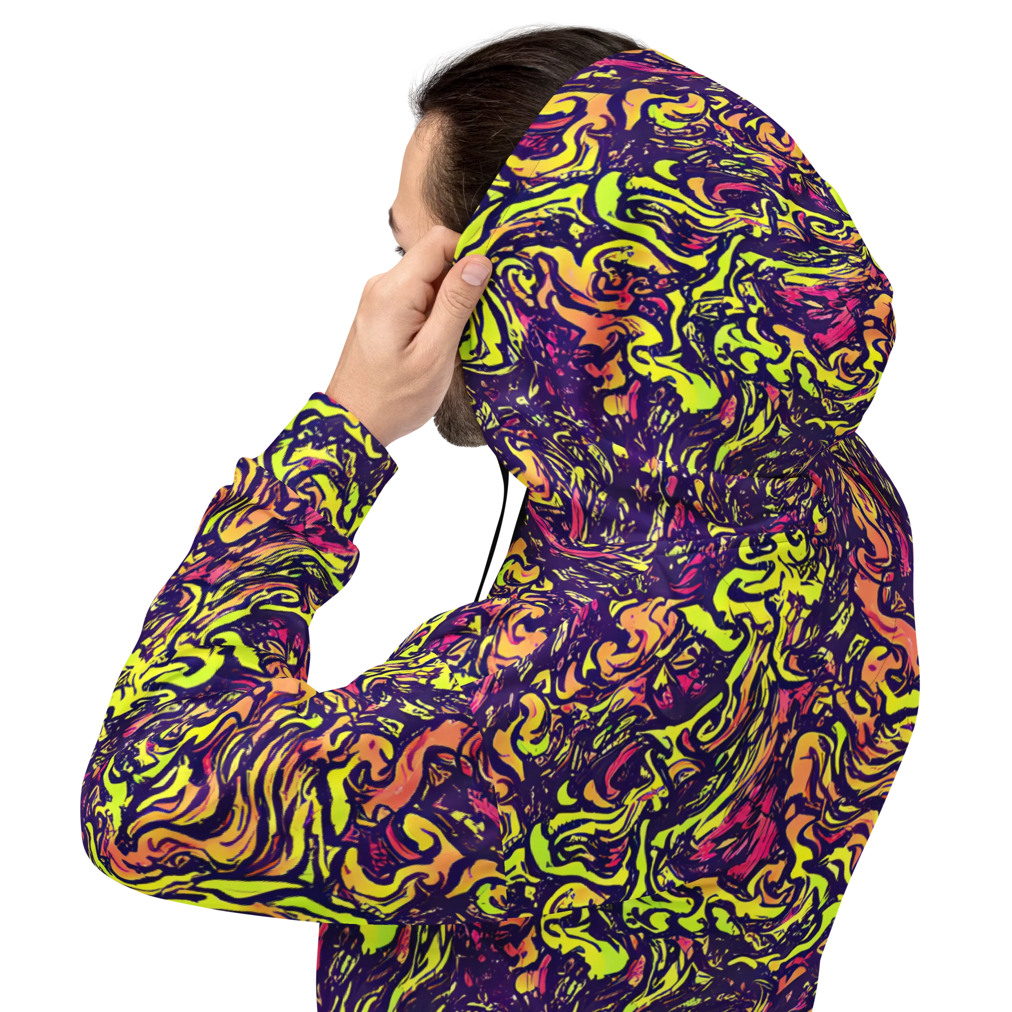 Kaleidoscope Riot on Hoodie — Back