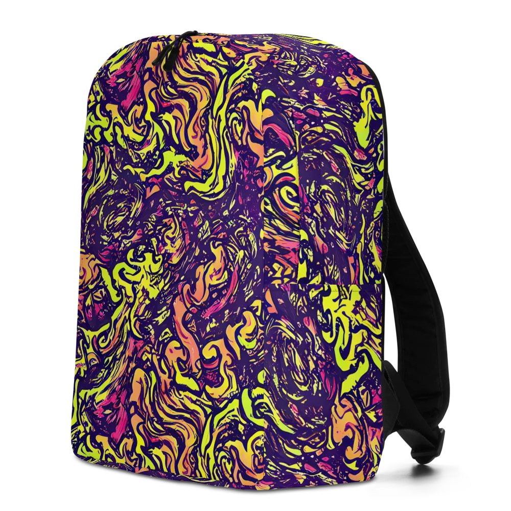 Kaleidoscope Riot on Minimalist Backpack — Left