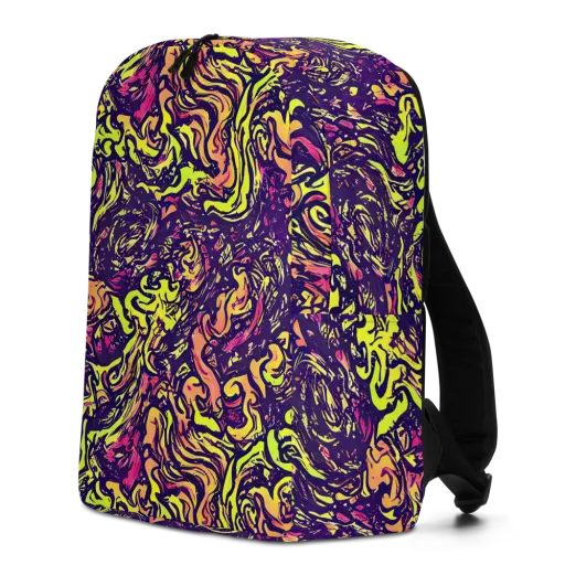 Kaleidoscope Riot on a Minimalist Backpack