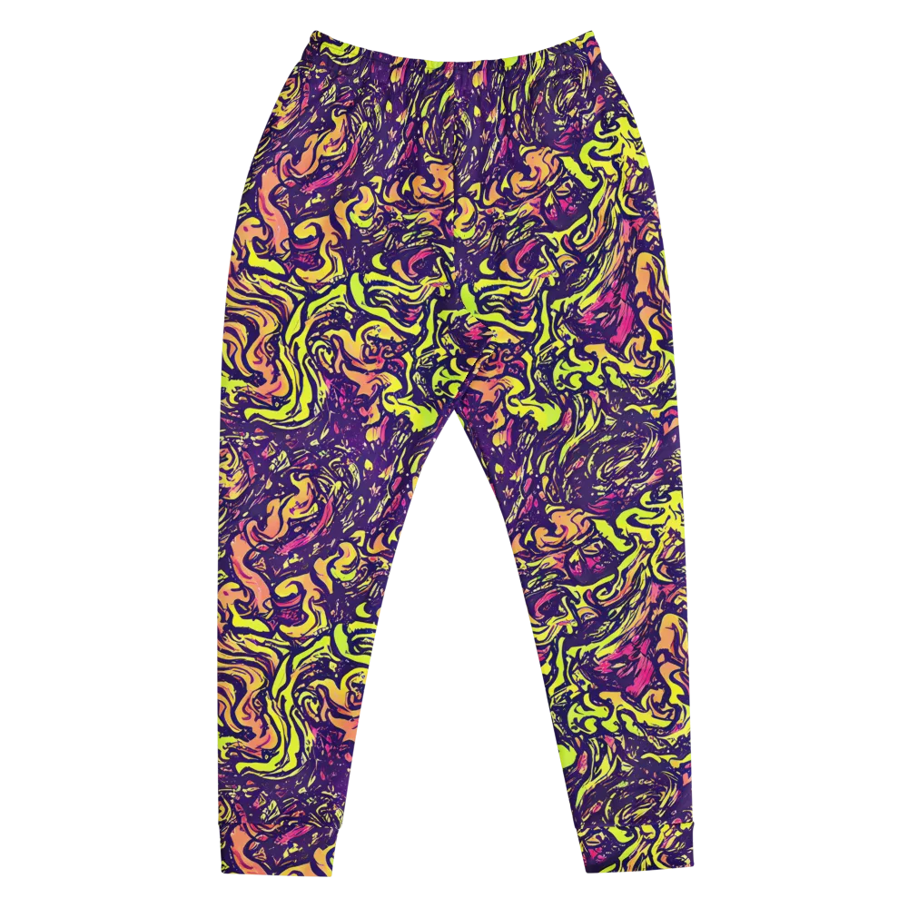 Kaleidoscope Riot on Men's Joggers — Front