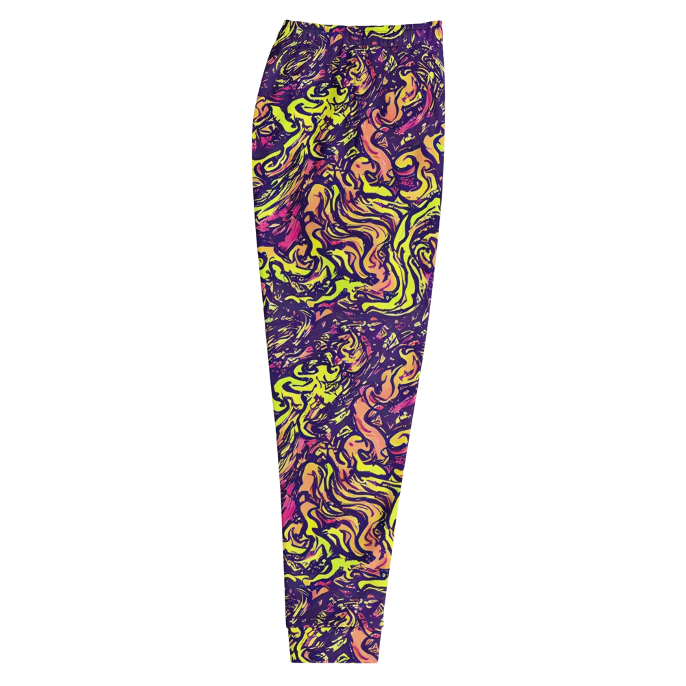 Kaleidoscope Riot on Men's Joggers — Right