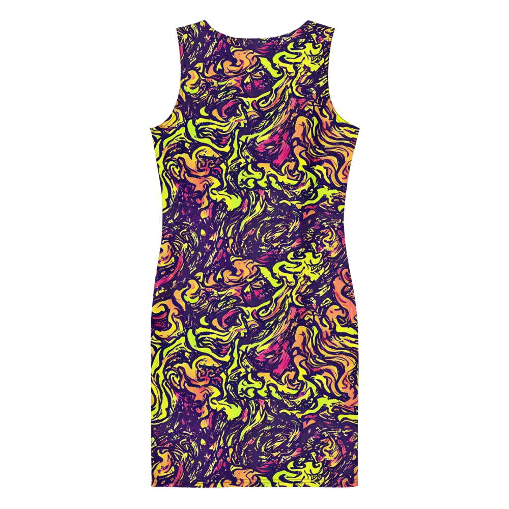 Kaleidoscope Riot on Bodycon Dress — Back