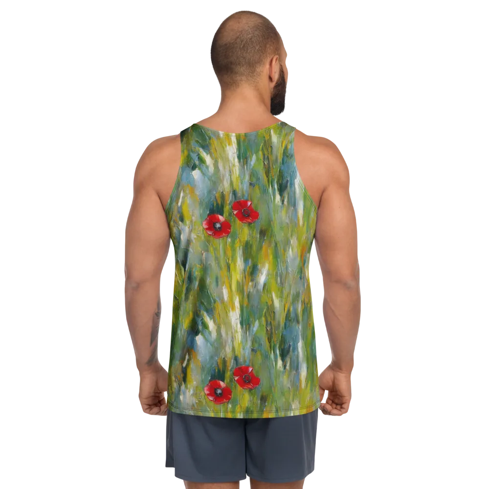 Poppy Impression on Men's Tank Top — Back