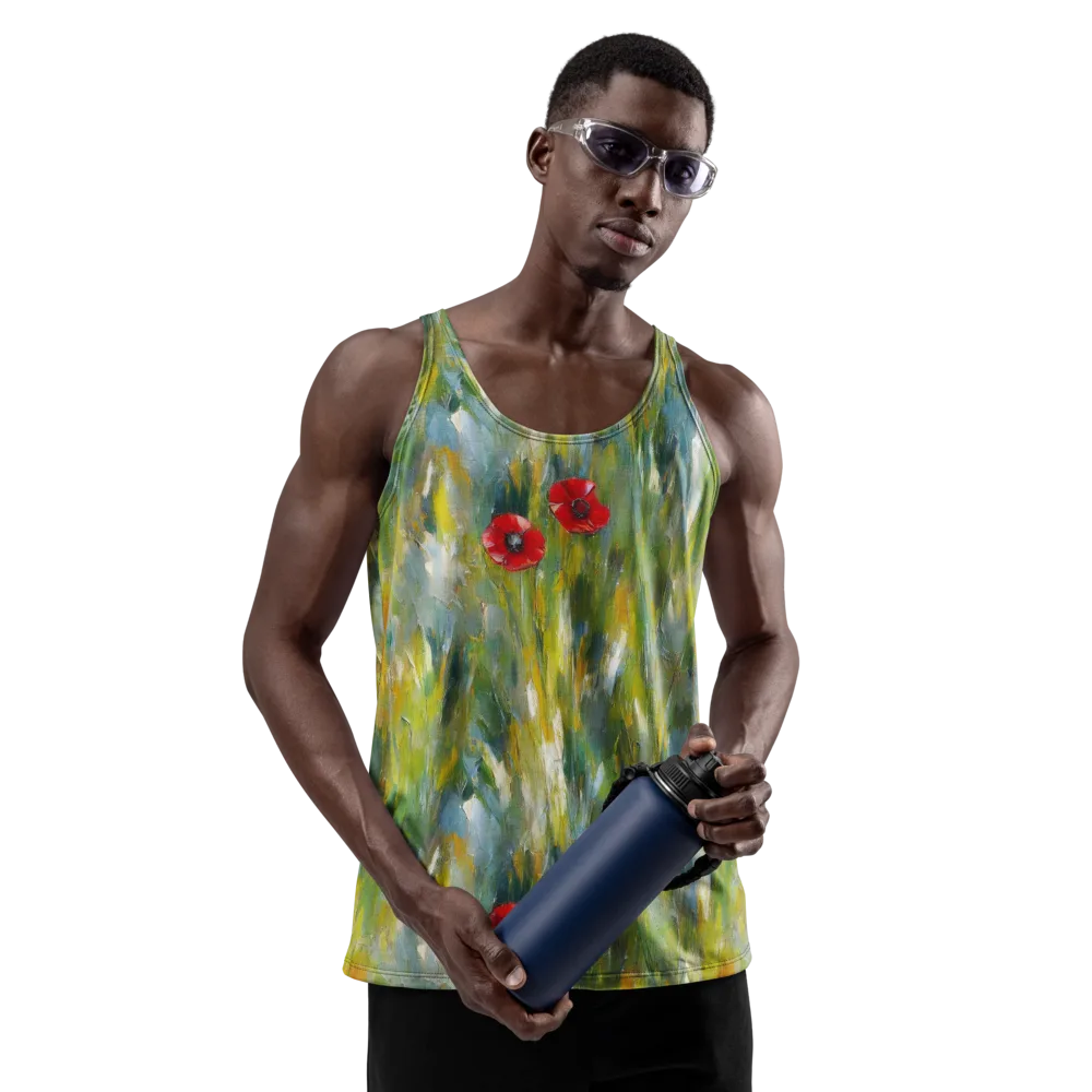 Poppy Impression on Men's Tank Top — Front