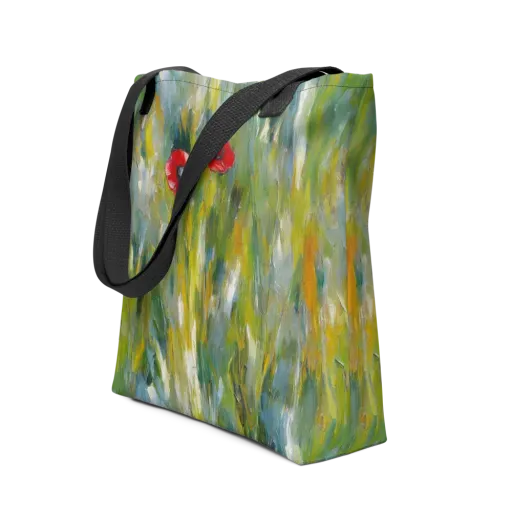 Poppy Impression on a Tote Bag