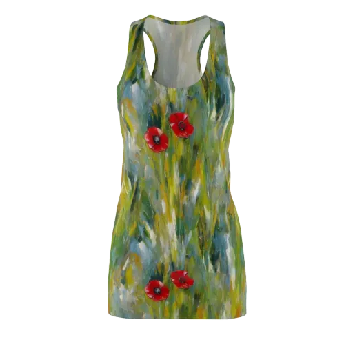 Poppy Impression on a Racerback Dress