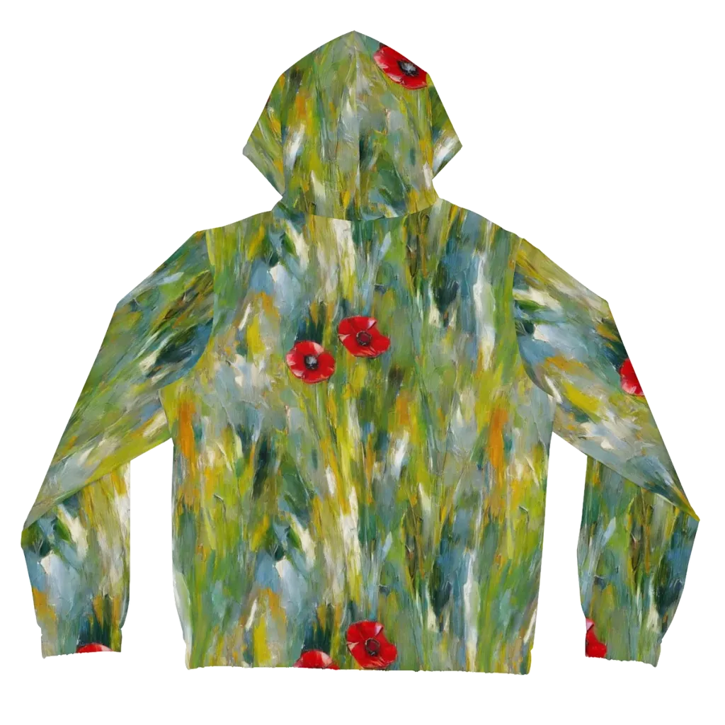 Poppy Impression on Women's Full-Zip Hoodie — Back