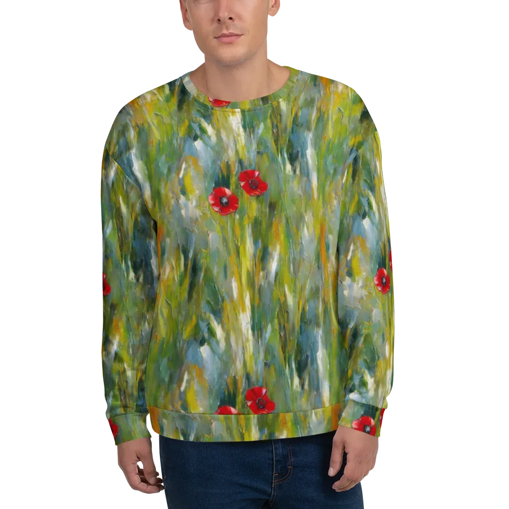 Poppy Impression on Sweatshirt — Front