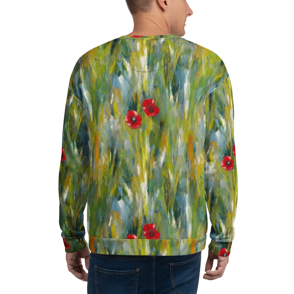 Poppy Impression on Sweatshirt — Back