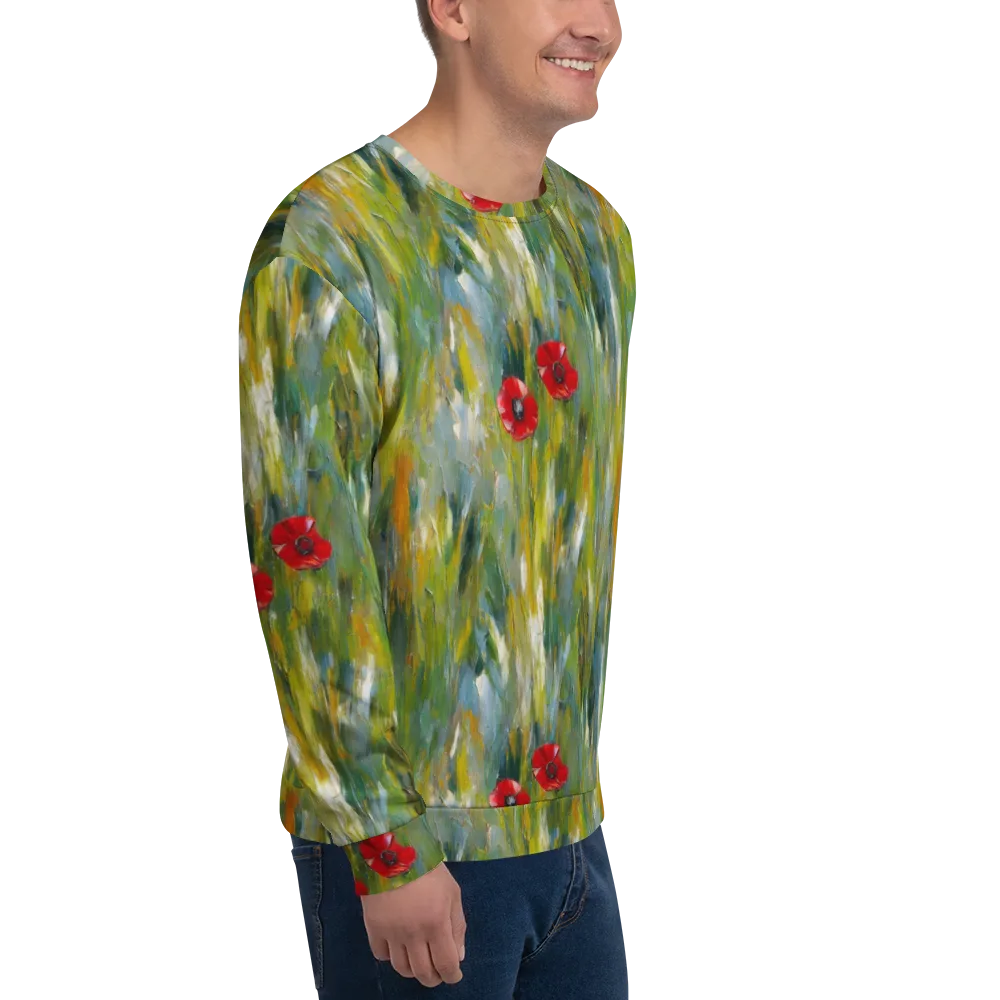 Poppy Impression on Sweatshirt — Right Front
