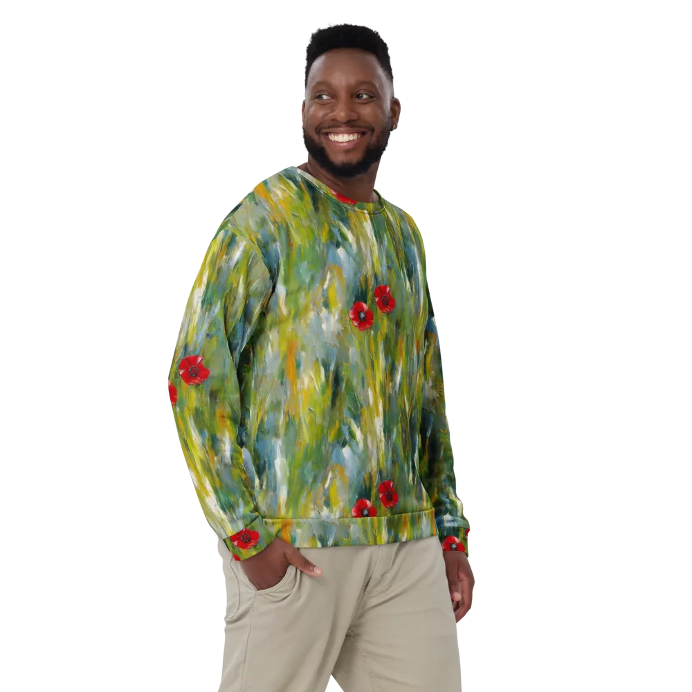Poppy Impression on Sweatshirt — Front