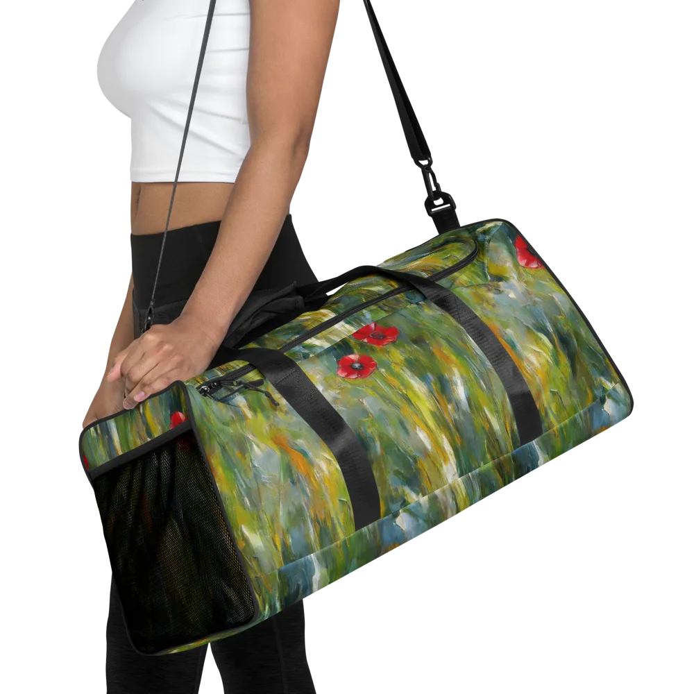 Poppy Impression on Duffle Bag — Front