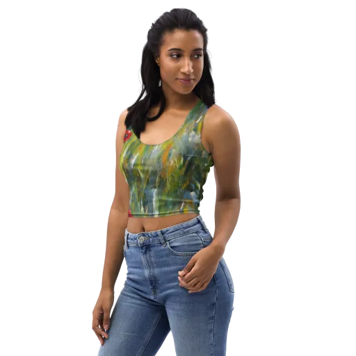Poppy Impression on a Crop Top