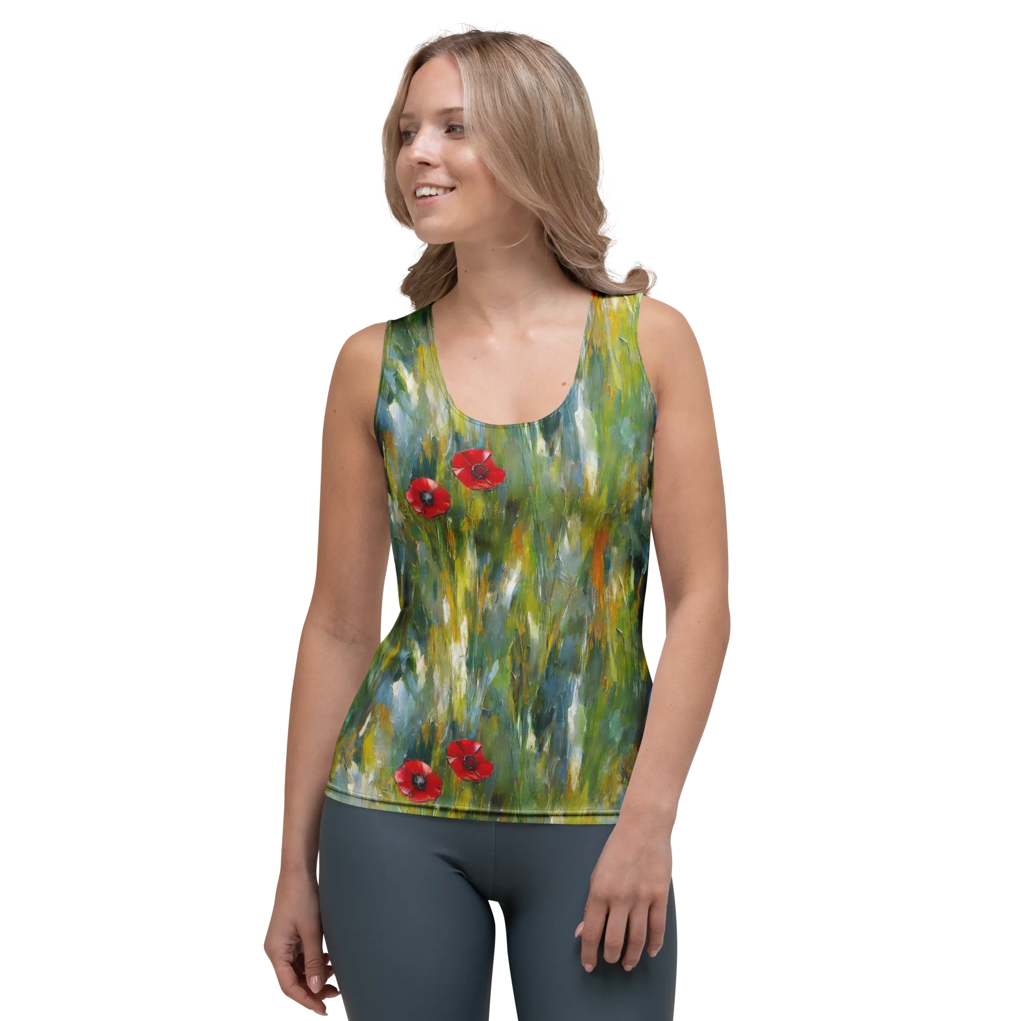 Poppy Impression on Women's Tank Top — Front