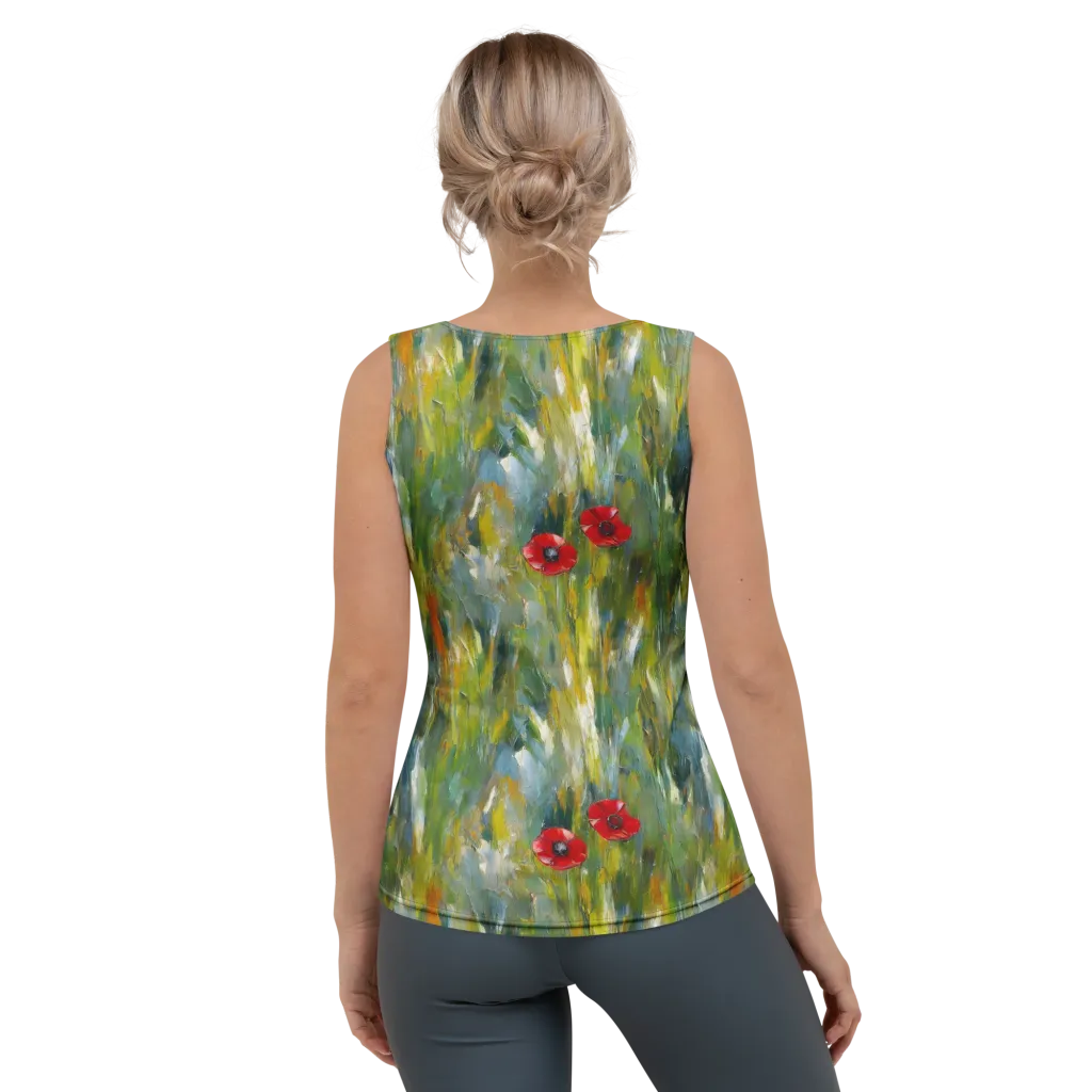 Poppy Impression on Women's Tank Top — Back