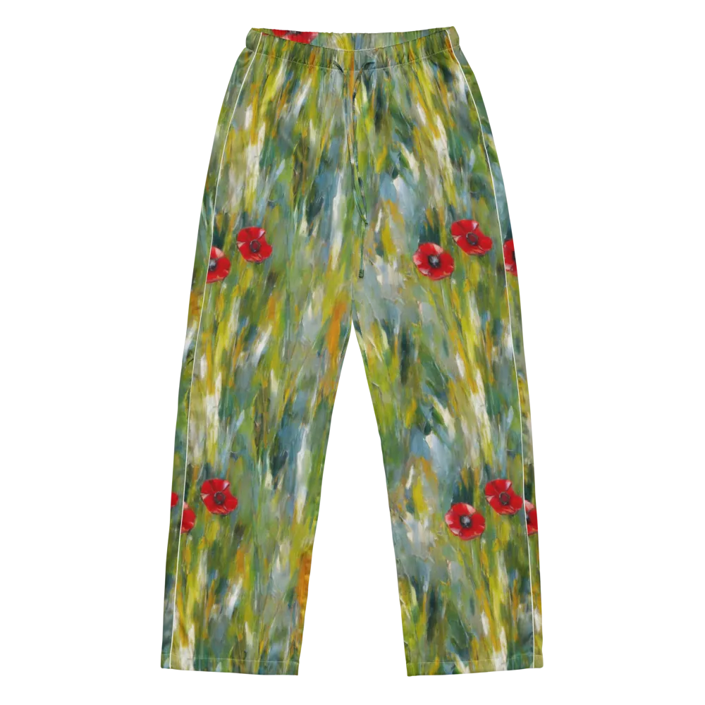 Poppy Impression on Women's Pajama Pants — Front