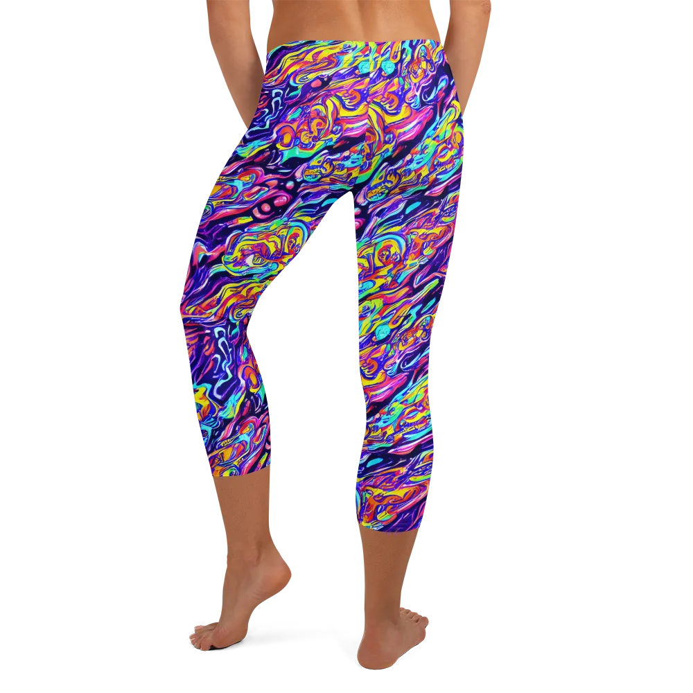 Luminous Melt on Capri Leggings — Back