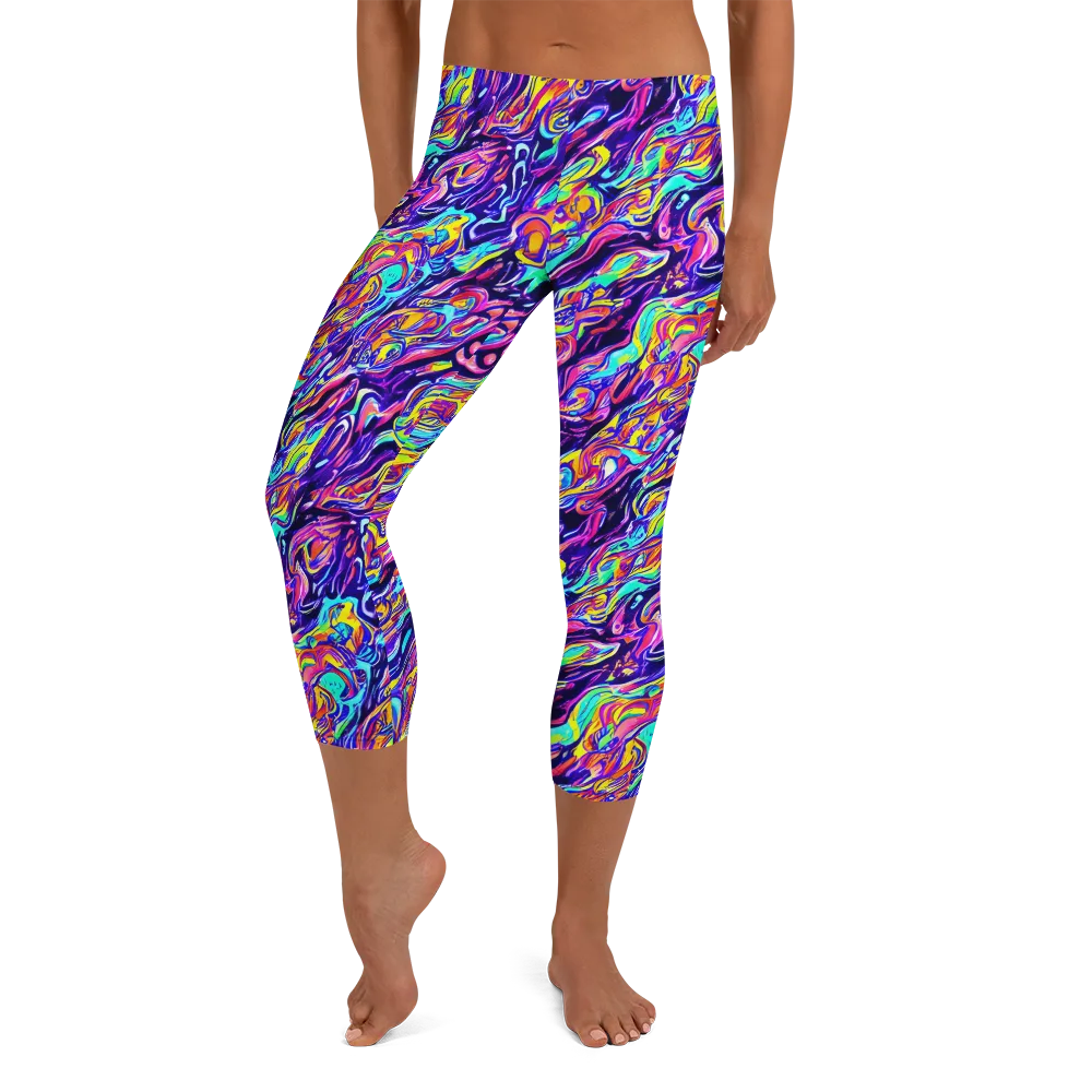 Luminous Melt on Capri Leggings — Front