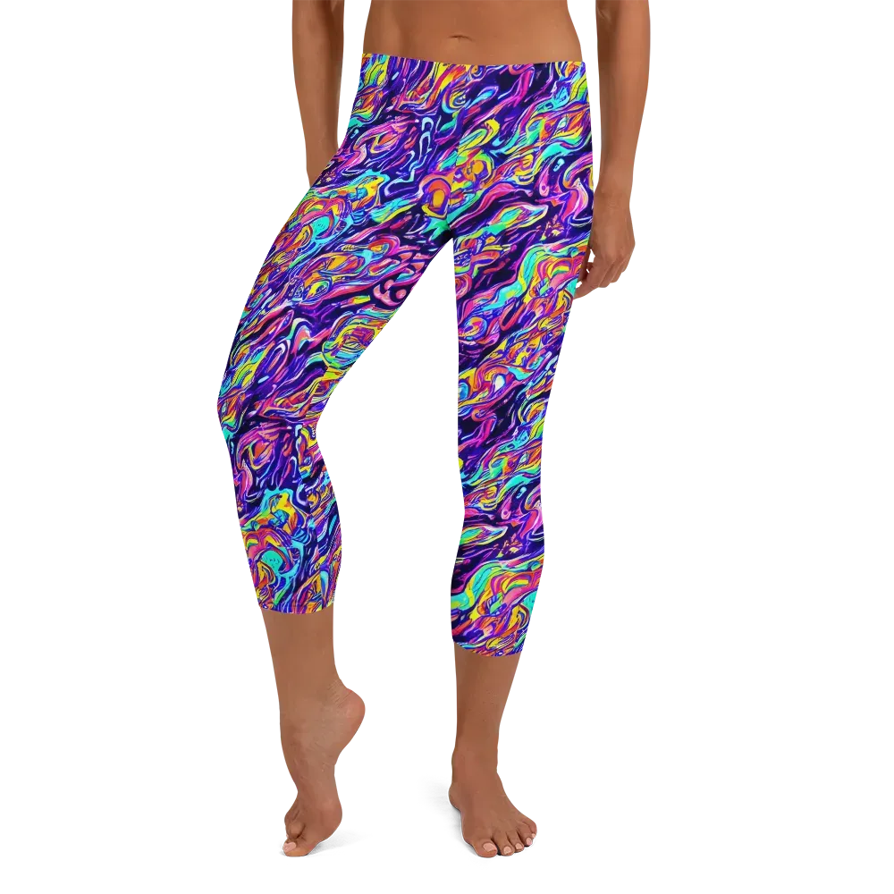 Luminous Melt on Capri Leggings — Front