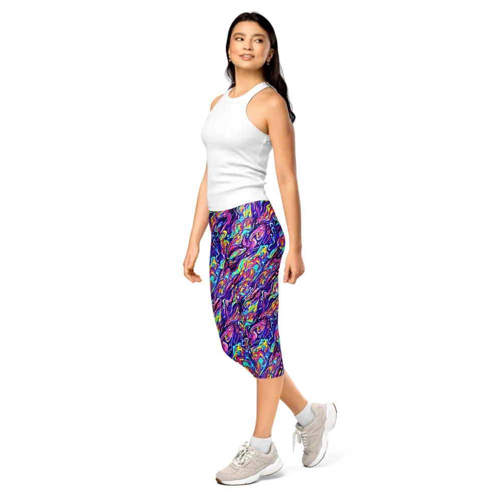 Luminous Melt on Capri Leggings — Left Front