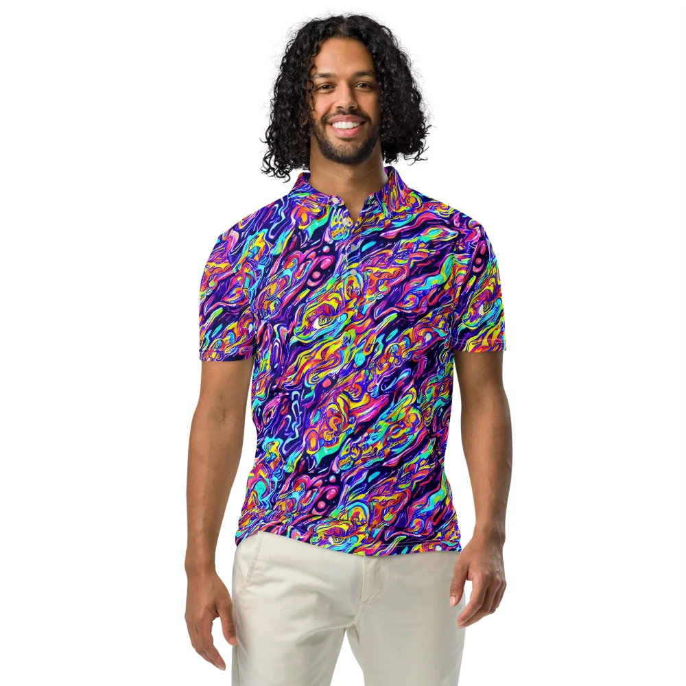 Luminous Melt on Men's Slim Fit Polo Shirt — Front