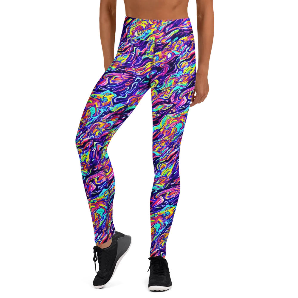Luminous Melt on Yoga Leggings — Front