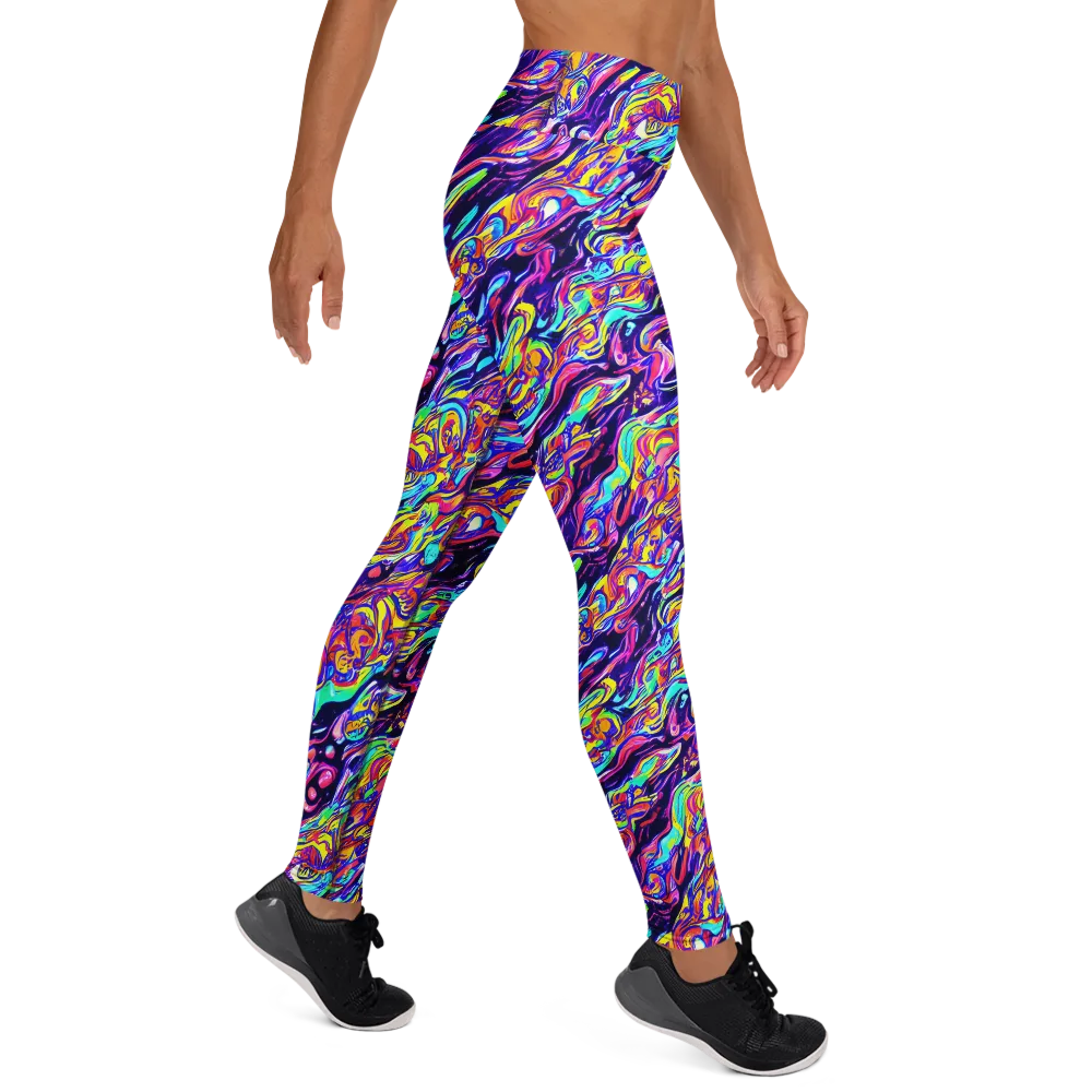 Luminous Melt on Yoga Leggings — Right