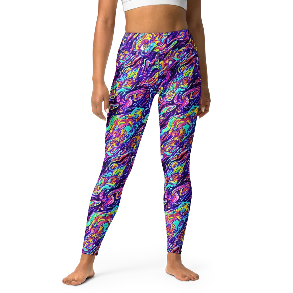 Luminous Melt on Yoga Leggings — Front