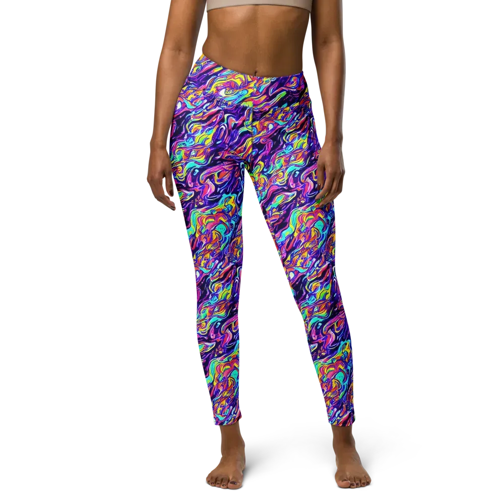 Luminous Melt on Yoga Leggings — Front