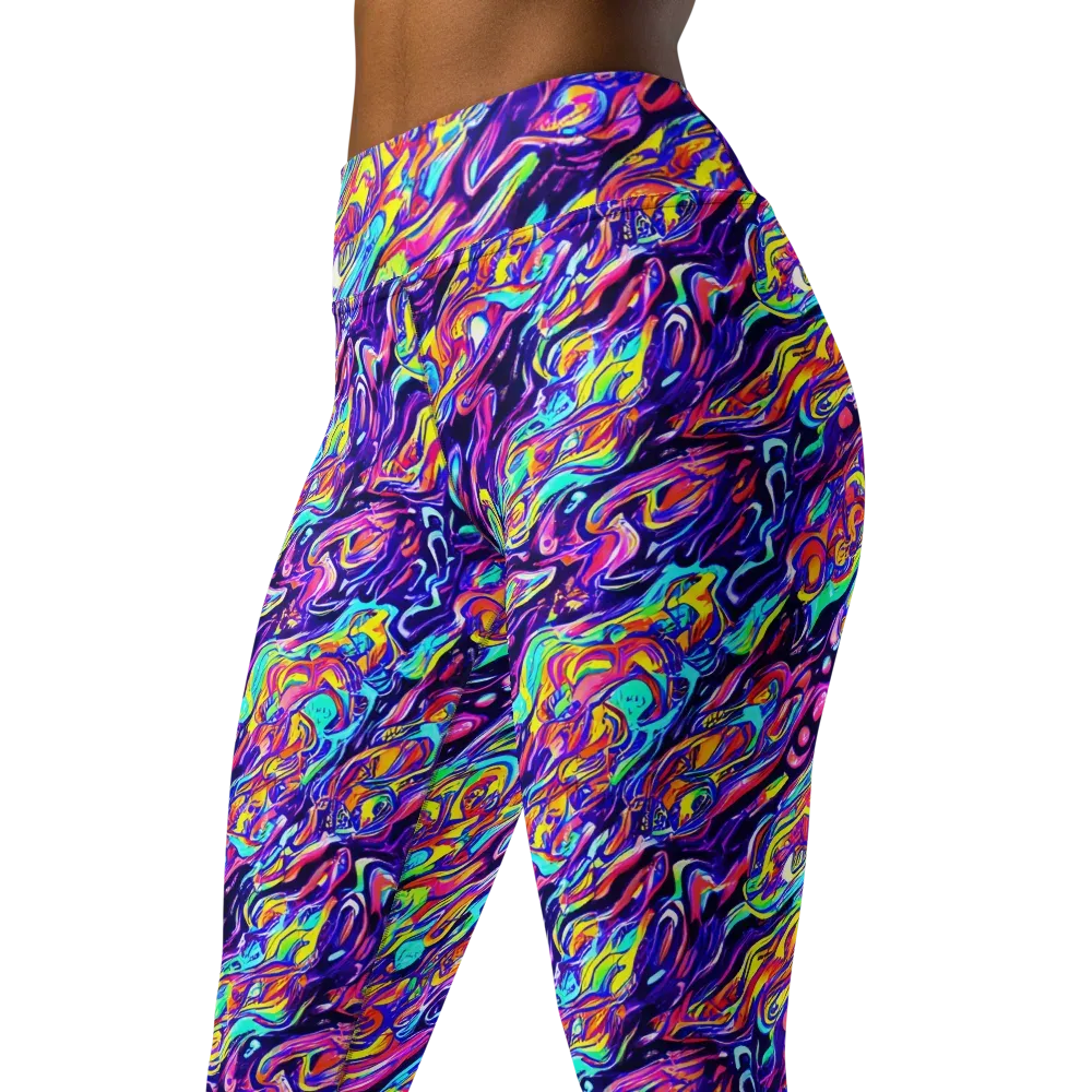 Luminous Melt on Yoga Leggings — Left Front