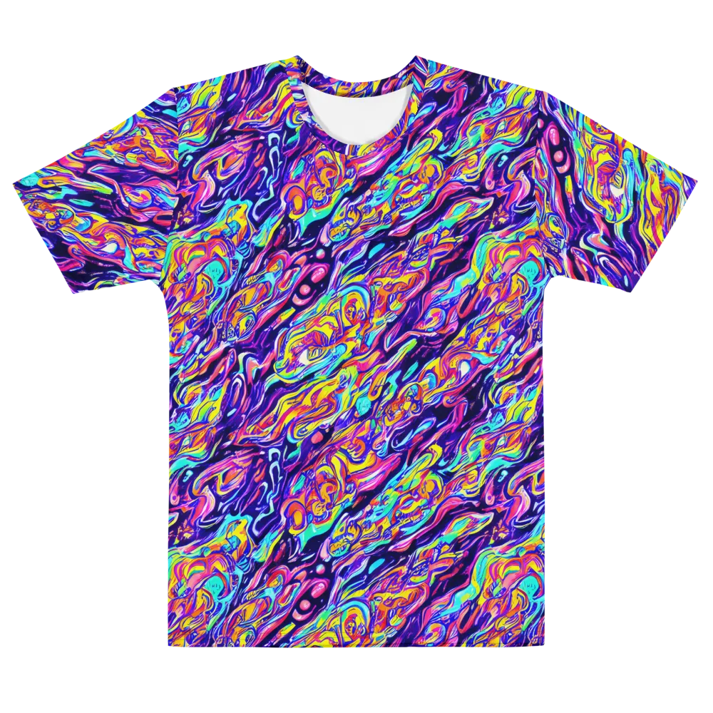 Luminous Melt on Men's Cotton Crew Neck T-Shirt — Front