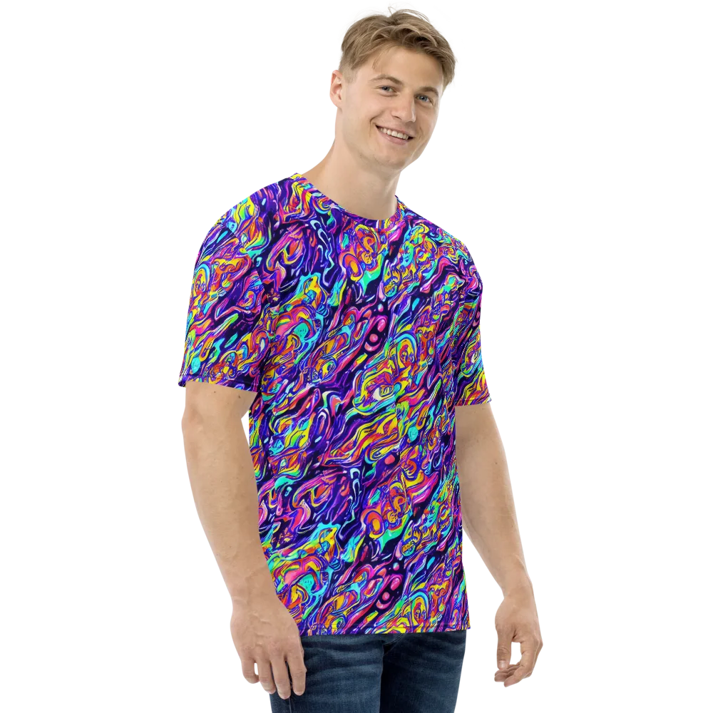 Luminous Melt on Men's Crew Neck T-Shirt — Right
