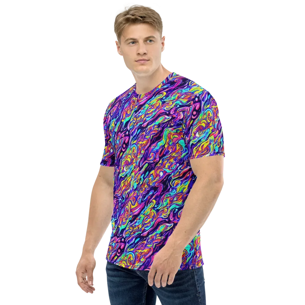 Luminous Melt on Men's Crew Neck T-Shirt — Left