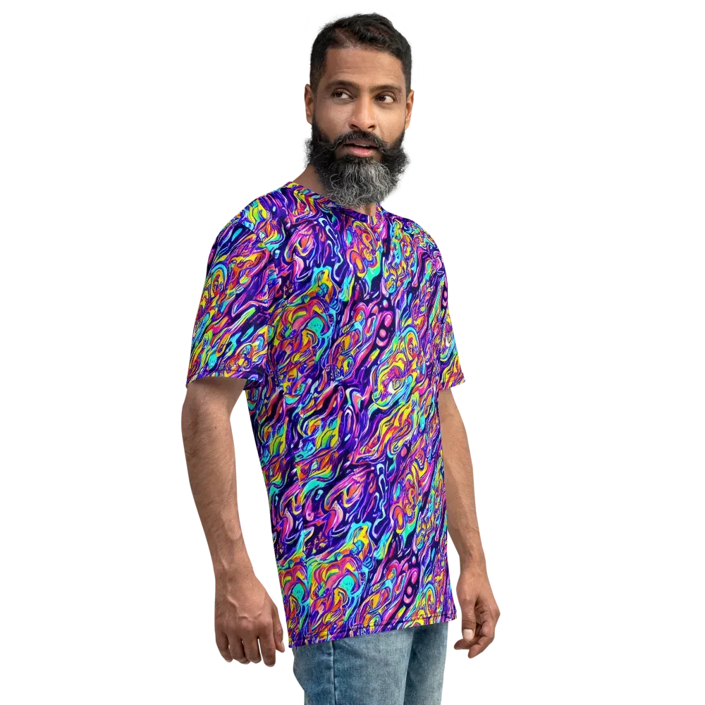 Luminous Melt on Men's Crew Neck T-Shirt — Right
