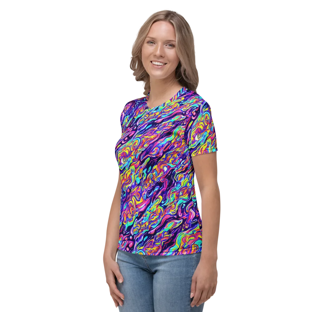 Luminous Melt on Women's Crew Neck T-Shirt — Left