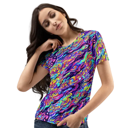 Luminous Melt on a Women's Crew Neck T-Shirt