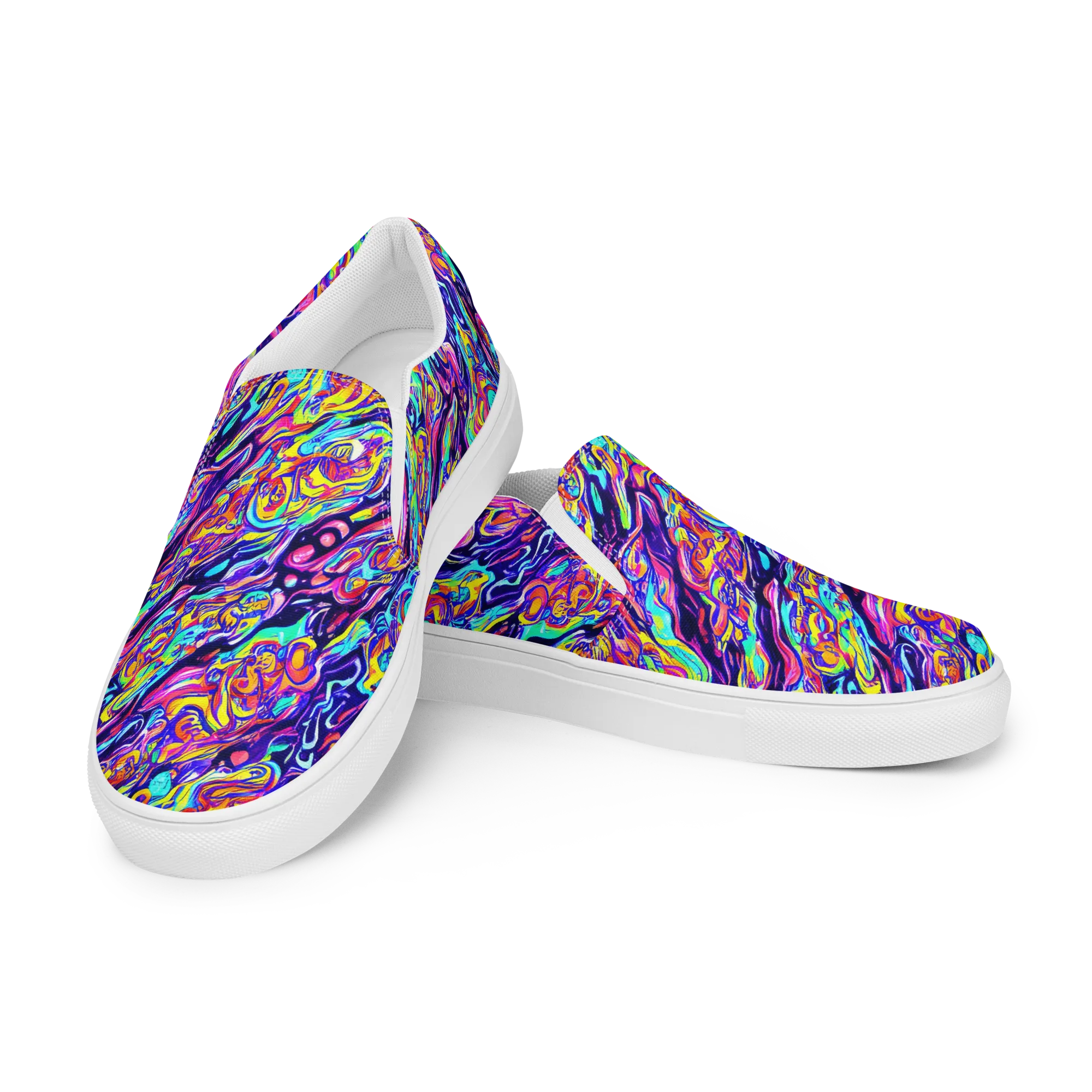 Luminous Melt on Men's Slip-On Canvas Shoes — Left Front
