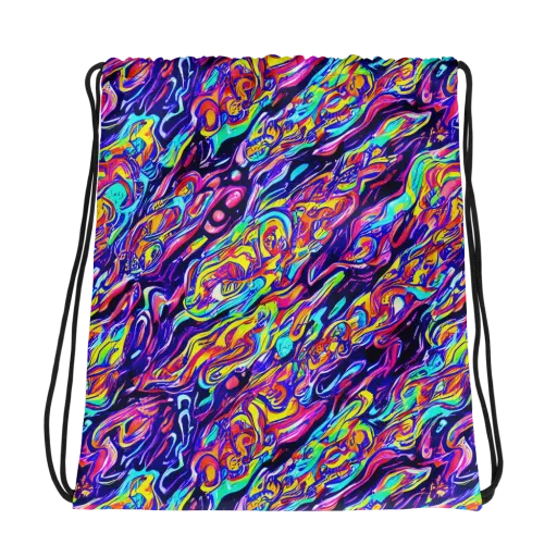 Luminous Melt on a Drawstring Bag