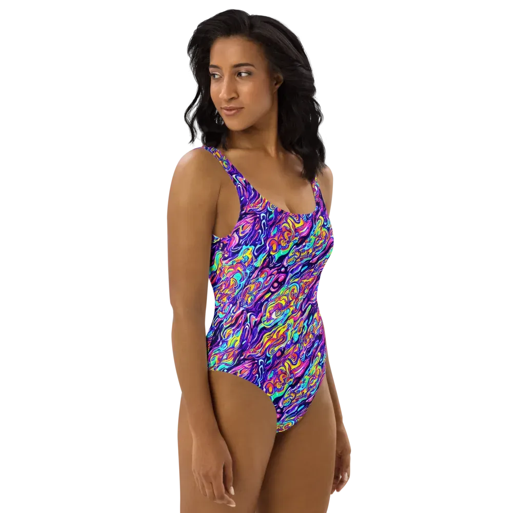 Luminous Melt on One-Piece Swimsuit — Right